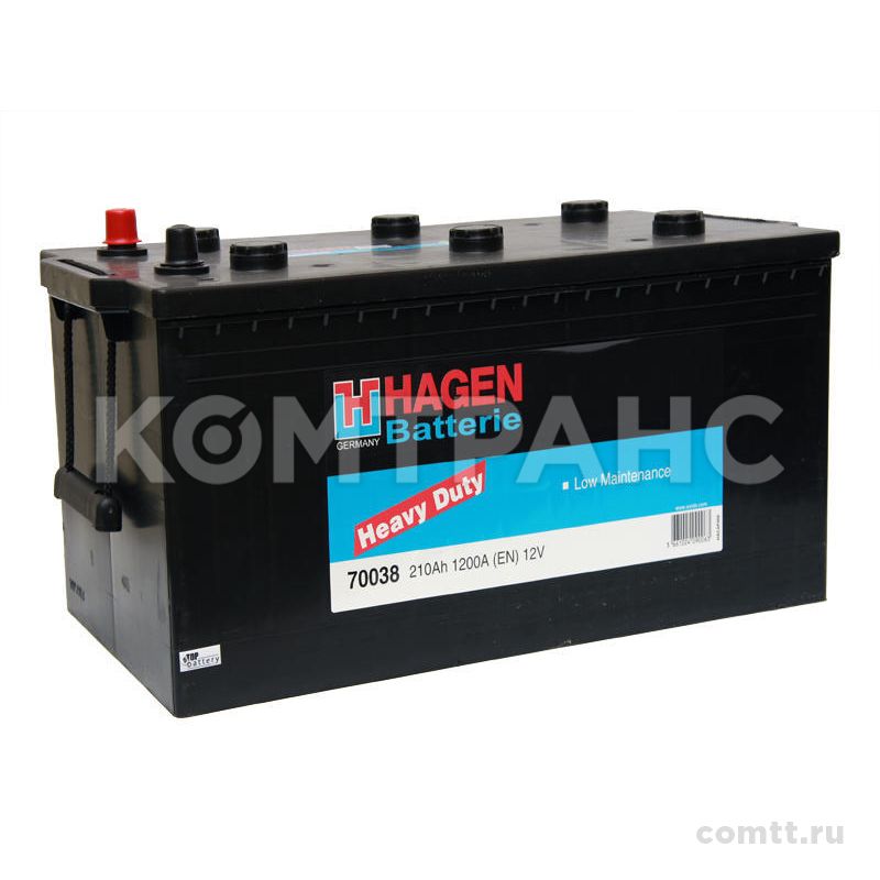 ����������� 210Ah / 1200 A / 12V HEAVY DUTY 70038 Hagen batterie